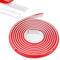XAVSWRDE Selbstklebende TPE Quadrant Zierleiste Flexible Viertelstab 2 Meter12 x 9 mm Anti Schimmel Sockelleiste wasserdichte Zierleiste Weiß für Wandkanten Schrankkanten Abschlussleiste