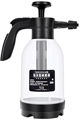 Pulverizador Presión Regar, 2L Bomba, Botella Pulverizadora Boquilla Ajustable, Espuma para Lavado Autos, Agua para Plantas, Productos Limpieza