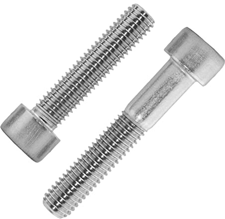 Techtanium Zylinderschrauben M1,6 x 6 mm mit Innensechskant aus Edelstahl A2 (100 Stück) | Versch. Größen & Verpackungseinheiten verfügbar | Zylinderkopfschrauben | Gewindeschrauben | DIN 912