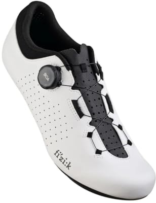 Fizik Vento Omna, Boa Road Bike Clip-in Cycling Shoes, White/Black, 8.5-9