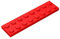 Classic Building Plate 2x8, 200 Piece Red Bulk Plates, Compatible with Lego Parts and Pieces 3034, Compatible with All Major Brick Brands(Colour:Red)