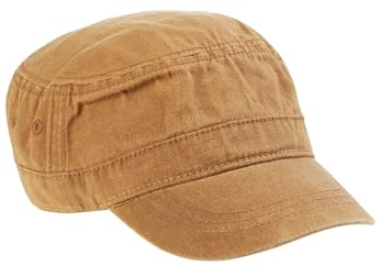 camel active Herren Military-Cap aus Canvas Beige, Menswear-OS