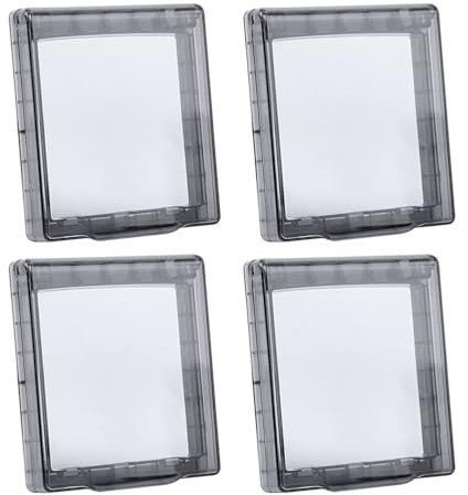 HEALEEP Bebé 4 Uds Caja De Interruptor Caja Impermeable Caja De Protección De Interruptor Interruptor De Luz Placas De Pared Para Enchufes Cubierta Protectora De Interruptor Cubierta De