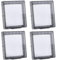 HEALEEP Bebé 4 Uds Caja De Interruptor Caja Impermeable Caja De Protección De Interruptor Interruptor De Luz Placas De Pared Para Enchufes Cubierta Protectora De Interruptor Cubierta De