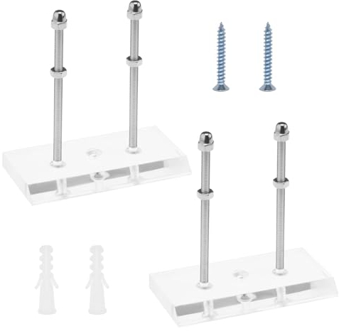 eMagTech 2 Stück Acryl Skateboard Wandhalterung Transparent