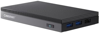 Orbsmart AW-15L Mini-PC Win11 Pro Desktop-PC | Computer | Micro-PC | lüfterlos | stromsparend (Intel N100 CPU, 8GB RAM, 256GB eMMC, USB-C, WiFi 6)