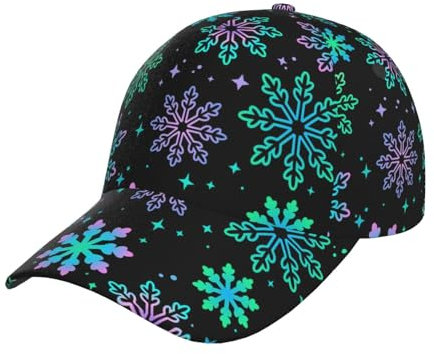 501 Baseball Cap Süße Weihnachten Schneeflocke Xmas Schneemann Sonne Baseballmütze Unisex Baseballkappe Verstellbare Golf Caps Für Outdoor Außenbereich Running