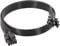GIONAR PSU Power Cable - 65cm 6+2 Pin PCIE to Male GPU Cable for Corsair, Thermaltake & ARESGAME - Black