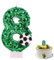 Candele con Numeri di Compleanno, Candele Torta Glitter, Calcio Verde Candele, Candele Compleanno Calcio, Candela Torta Numero, per Matrimonio, Anniversario, Laurea, Festival (8)