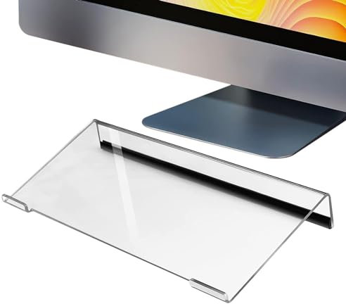 Fmzrbnih Keyboard Riser Stand - Clear Keyboard Display Stand, Keyboard Frame Holder | Game Essentialss Keyboard Stand for Desktop, Keyboard Shelf for Study PC Rooms Offices Desks, 17x6x1.5 Inches