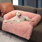 Rutschfester Haustier-Sofa-Schutz und Bettdecke, 76 x 76 x 16 cm, bequemer Bezug für Katzen und Hunde, maschinenwaschbar, beruhigendes Kissen, Möbelmatte
