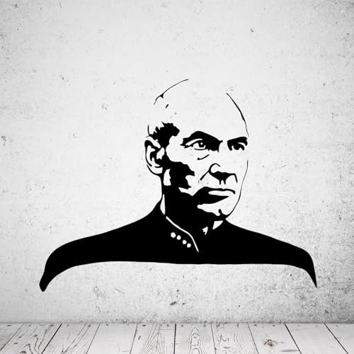 Star Trek Picard Jean-Luc Picard Wandtattoo (S - ca. 30cm x 23cm)