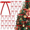 sesameless Christmas Decorations,12 Pcs Christmas Tree Bows,Velvet Bows for Christmas Tree,Crafts Bows for Gift Wrapping,Christmas Tree Decorations,Xmas Velvet Ornaments Home Party Decor (Red)