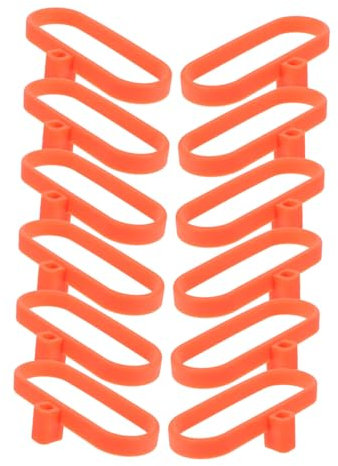 NAMOARLY 12pcs Silicone Ring Spoon Holder for Baking Serving Spoon Jars Mason Jars Beads Serving
