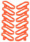 NAMOARLY 12pcs Silicone Ring Spoon Holder for Baking Serving Spoon Jars Mason Jars Beads Serving