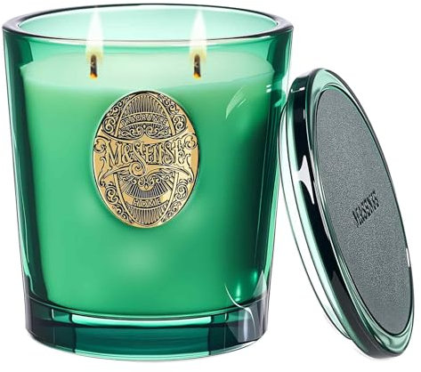 M&SENSE Duftkerze Groß Eukalyptus-Zederholz|560g Duftkerzen im Glas Natürliche Soja-Kerze|2-Docht,110 Stunden Brenndauer|Kerzengeschenke für Weihnachts,Geschenke für Frauen