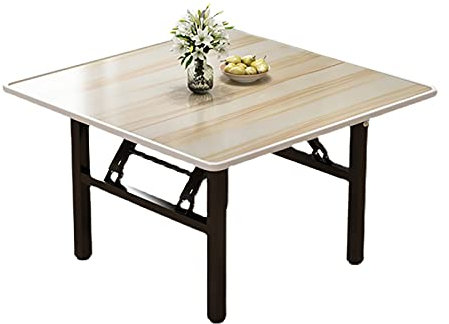 LYDBMYT Klapptisch, quadratischer Esstisch/Couchtisch/Arbeitstisch für den Haushalt, tragbarer Picknicktisch für den Außenbereich, 4 Farben (Farbe: B, Größe: 60 cm)