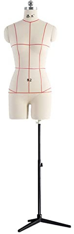 YHKJLYH Schneiderpuppen zum Nähen, Torso, Oberkörper-Schneiderpuppe, Schaumstoff zum Halten von Stecknadeln, Schaufensterpuppe und Kleiderständer (Farbe: Stativ, Größe: 92)