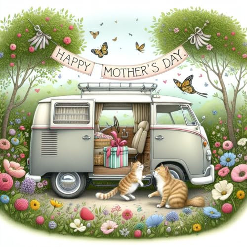 1000 Pieces Puzzles for Adults - Mother's Day Camper Van Funny Jigsaw Puzzles - Unique Brain Teaser, for Puzzle Enthusiasts