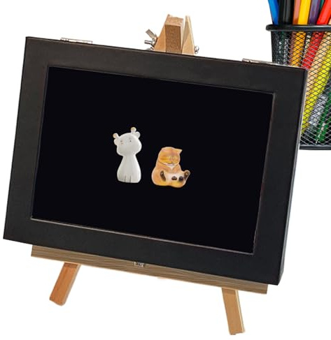 Pin Display Case | Pinhalter - Wand & Tisch Präsentationsbox mit Box-Rahmen für Abzeichen, Medaillen, Broschen und Sammelobjekte