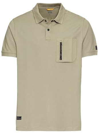 camel active Herren Kurzarm Poloshirt mit Cooling Effekt Grün, Menswear-M
