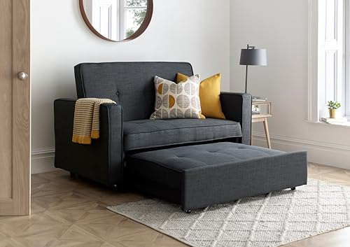 Bedmaster Troy Grey Or Natural 2 Seater Sofa Bed (Grey)
