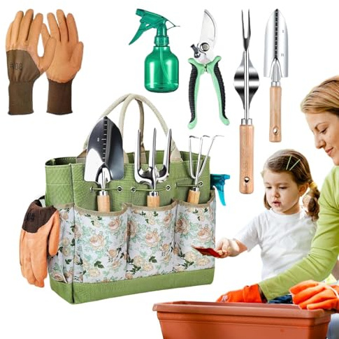 Garten Handwerkzeuge Set,Hand Transplantieren Werkzeuge | Gartenerde Lösen Pflanzenwerkzeuge, Manuelle Unkrautstecker Für Gartenliebhaber