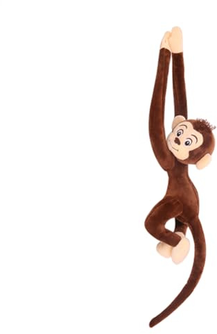 Fogukier 65cm Plüschtier AFFE Süßer Langarmiger AFFE Hängende Stofftier, Kindersicheres Kuscheltier Äffchen, Hanging Monkey Plüsch Spielzeug Für Kinder Mädchen Und Junge-n