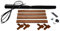 Fliegengitter Fenster, für Rolladen, Insektenschutz, Material Goldeiche, Gitterfarbe Grau | 130x150cm & 22mm Winkel