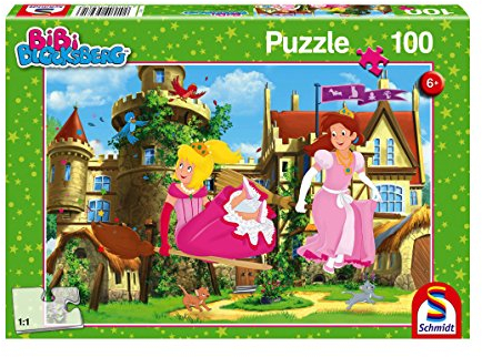 Schmidt Spiele Puzzle 56281 Bibi Blocksberg, Die Prinzessinnen von Thunderstorm, 100 Teile