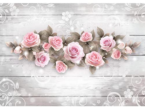 Runa Art Papier peint intissé Mural Floral Rose Wood Moderne Toison Salon Chambre à Coucherr Salle - Tableaux Muraux Tapisserie Photo - rose 9446010b
