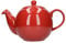 London Pottery Globe Large Teapot with Strainer, Ceramic, Red, 8 Cup (1.8 Litre)