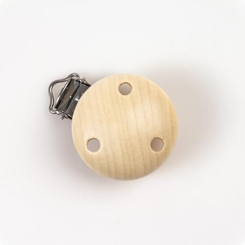 Holz-Clips | natur | seidig poliert | Ø 35mm
