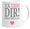 MoonWorks® Kaffee-Tasse Ick liebe dir und dit weeste och Geschenk Valentinstag Berlin Berliner Liebe weiß unisize