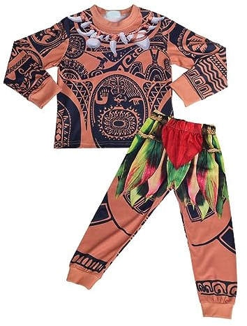 Lito Angels Kostüm Kleid Pyjama für Kleinkind Kinder Jungen Sweartshirt Hose Cosplay Verkleidung Schlafanzug Größe Gr. 4-5 Jahre 110