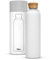 Doli Trinkflasche Glas mit Silikonhülle 1L White - Ideal für Heißes & Kohlensäurehaltige Getränke - Absolut dicht - Spülmaschinenfest - BPA-frei