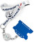 koolkrew Lot de 2 porte-badges par sublimation Air France, polyester, léger, 90 x 10 cm, fermeture à boucle