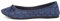 Lilley Gwen Womens Navy Lace Slip On Ballerina - Size 3 UK - Blue