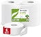 Lucart Professional, Pack de 6 rouleaux Jumbo de papier toilette écologique, 2 plis, doux et homogène, 100% recyclé, certifié FSC, blanc