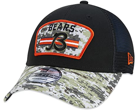 New Era 9Forty Trucker Cap Salute to Service Chicago Bears