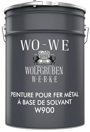 WO-WE Vernice Smalto per metallo Pittura ferro, acciaio, alluminio W900 Blu oltremare Simile a RAL 5002-2,5L