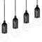 Skandika Campinglampe Narvik | 4er Set, LED Lampe, Pull Light, batteriebetriebene Glühbirne mit Zugschalter, hängend, Camping Zubehör, tragbare Zeltlampe | Camping, Festivals, Garage, Keller