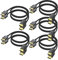 DisplayPort Cable 10-Pack, 6 Feet, Thin DP to DP 1.2 Cable Cord, [4K@60Hz, 2K@165Hz, 2K@144Hz] Display Port to Display Port Cable Braided for Computer, Laptop, Docking Station Monitor and More