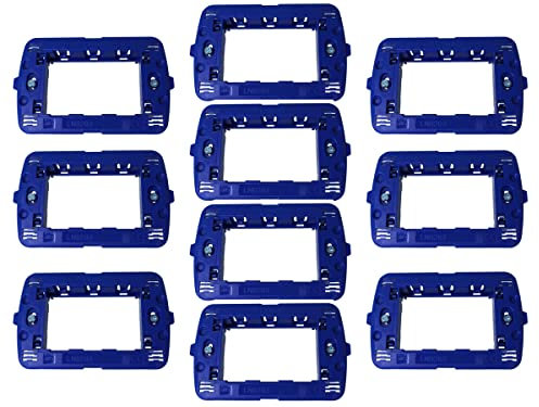 Supporto Compatibile Con Bticino Living Light, Supporto Per Scatola 502 503 504 507 (10, 3 Moduli/Posti)