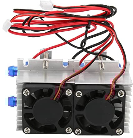 PUSOKEI 144 W Peltier Thermoelektrisches Kühlsystem, DC 12 V 10 A 100 W Halbleiterkühlung Thermoelektrischer Kühler, DIY Peltier-Kühler Wasserkühler für -Klimaanlagen
