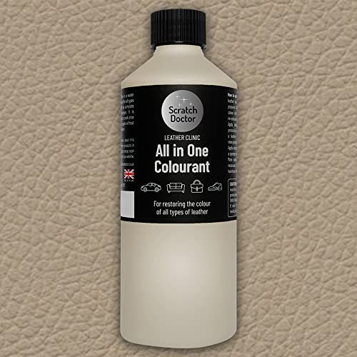 Scratch Doctor All in One Leather Colourant for Jaguar Self Seal Leather Dye Repair Paint for Jaguar Leather Car Seats & Interior (Oatmeal AGD)