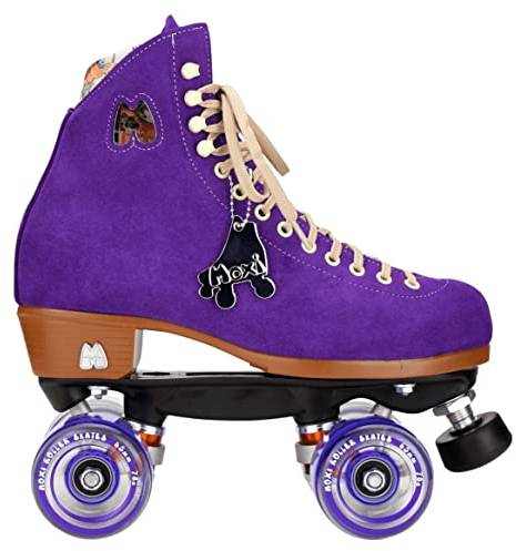 Moxi Quad Rollschuhe I Lolly Set I Beach I Jungle I Bunny I Größe 31-45 I Kinder I Mädchen I Frauen I Damen I Disco I Roller I Skates I Classic (Lolly Taffy Purple, US 6 / EU 37-38)