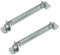 2 Adjustable GATE Spring 8 or 10 Garden Door Closer Automatic Shed Black Zinc Plated Galv (Galv, 10 inch)