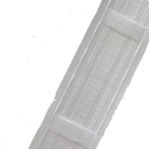 LUMoony Gardinenband Schlaufenband zum Aufbügeln 85mm Universal Bleistiftfaltenband mit Schlaufen Vorhang Reihband kräuselband gardinen Faltenband Falten Polyester Gardinenband