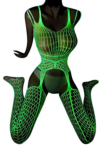 Perlen Body Leuchtende reflektierende Leggings für Damen, Netzstrümpfe, ausgehöhlte, sexy Strümpfe mit offener Vorderseite Sexy Lack Dessous